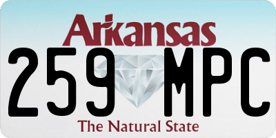 AR license plate 259MPC