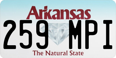 AR license plate 259MPI