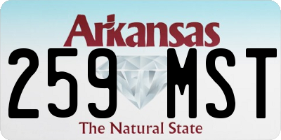 AR license plate 259MST