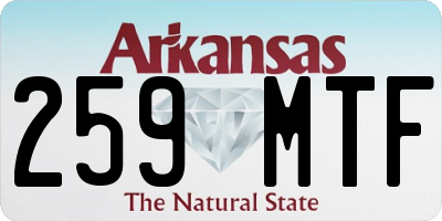 AR license plate 259MTF