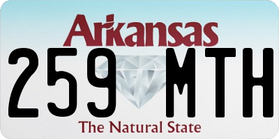 AR license plate 259MTH