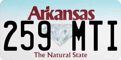 AR license plate 259MTI