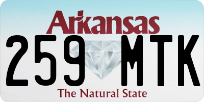 AR license plate 259MTK