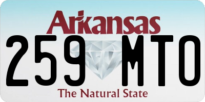 AR license plate 259MTO