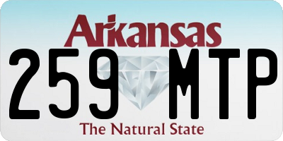 AR license plate 259MTP