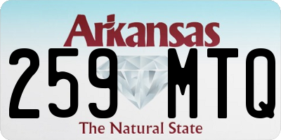 AR license plate 259MTQ