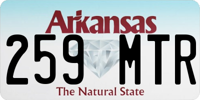 AR license plate 259MTR