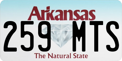 AR license plate 259MTS