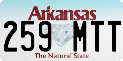 AR license plate 259MTT
