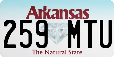 AR license plate 259MTU