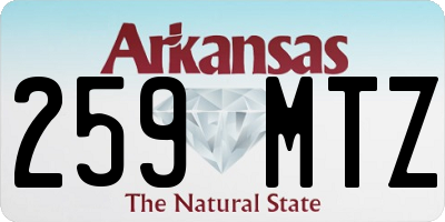 AR license plate 259MTZ