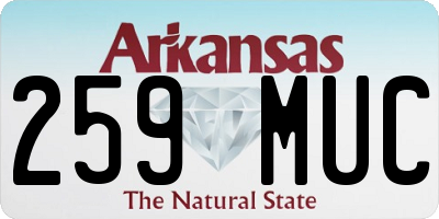 AR license plate 259MUC