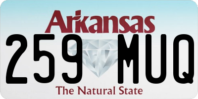 AR license plate 259MUQ