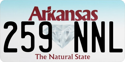 AR license plate 259NNL