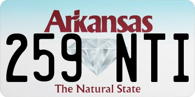 AR license plate 259NTI