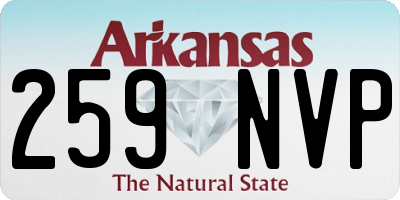 AR license plate 259NVP