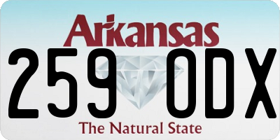 AR license plate 259ODX