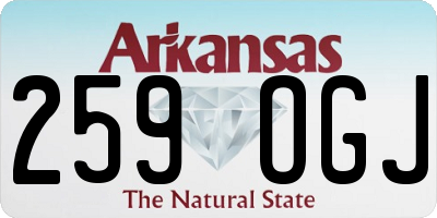 AR license plate 259OGJ