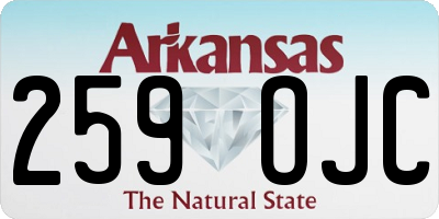 AR license plate 259OJC