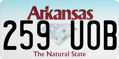 AR license plate 259UOB