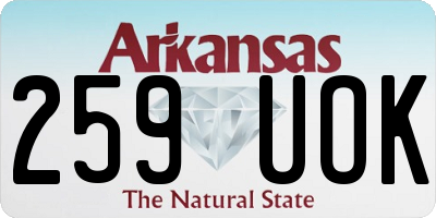 AR license plate 259UOK