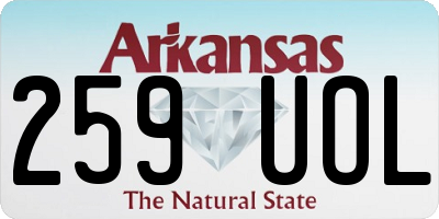 AR license plate 259UOL