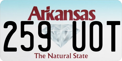AR license plate 259UOT