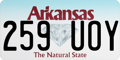 AR license plate 259UOY