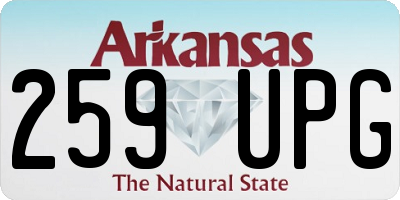 AR license plate 259UPG