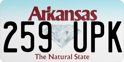 AR license plate 259UPK