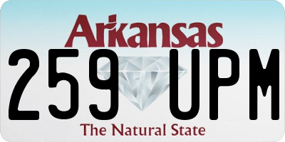 AR license plate 259UPM