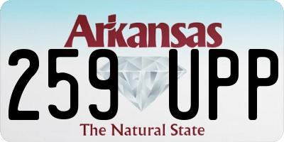 AR license plate 259UPP