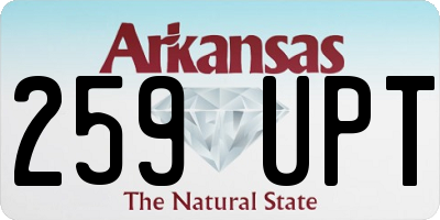 AR license plate 259UPT