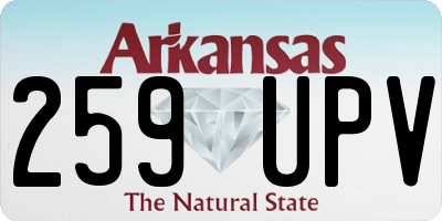 AR license plate 259UPV