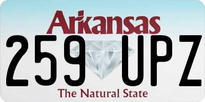 AR license plate 259UPZ