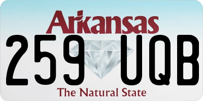 AR license plate 259UQB