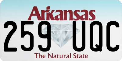 AR license plate 259UQC