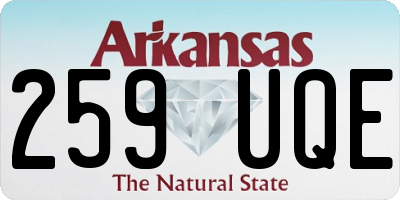 AR license plate 259UQE