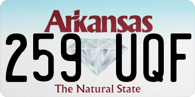 AR license plate 259UQF