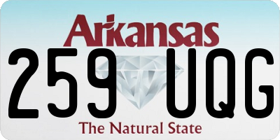 AR license plate 259UQG