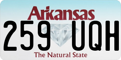 AR license plate 259UQH