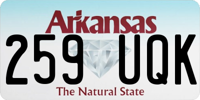 AR license plate 259UQK