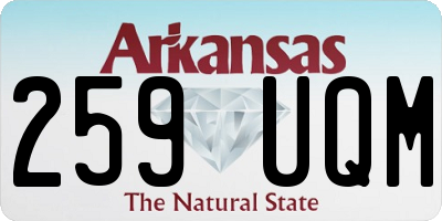 AR license plate 259UQM