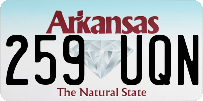 AR license plate 259UQN