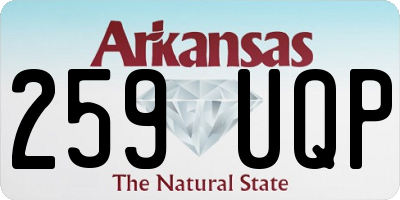 AR license plate 259UQP
