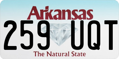 AR license plate 259UQT