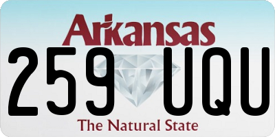 AR license plate 259UQU