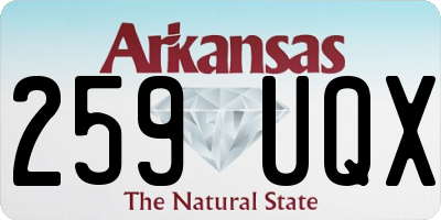 AR license plate 259UQX