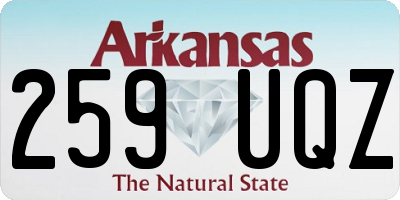 AR license plate 259UQZ
