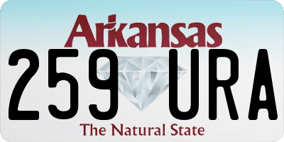 AR license plate 259URA